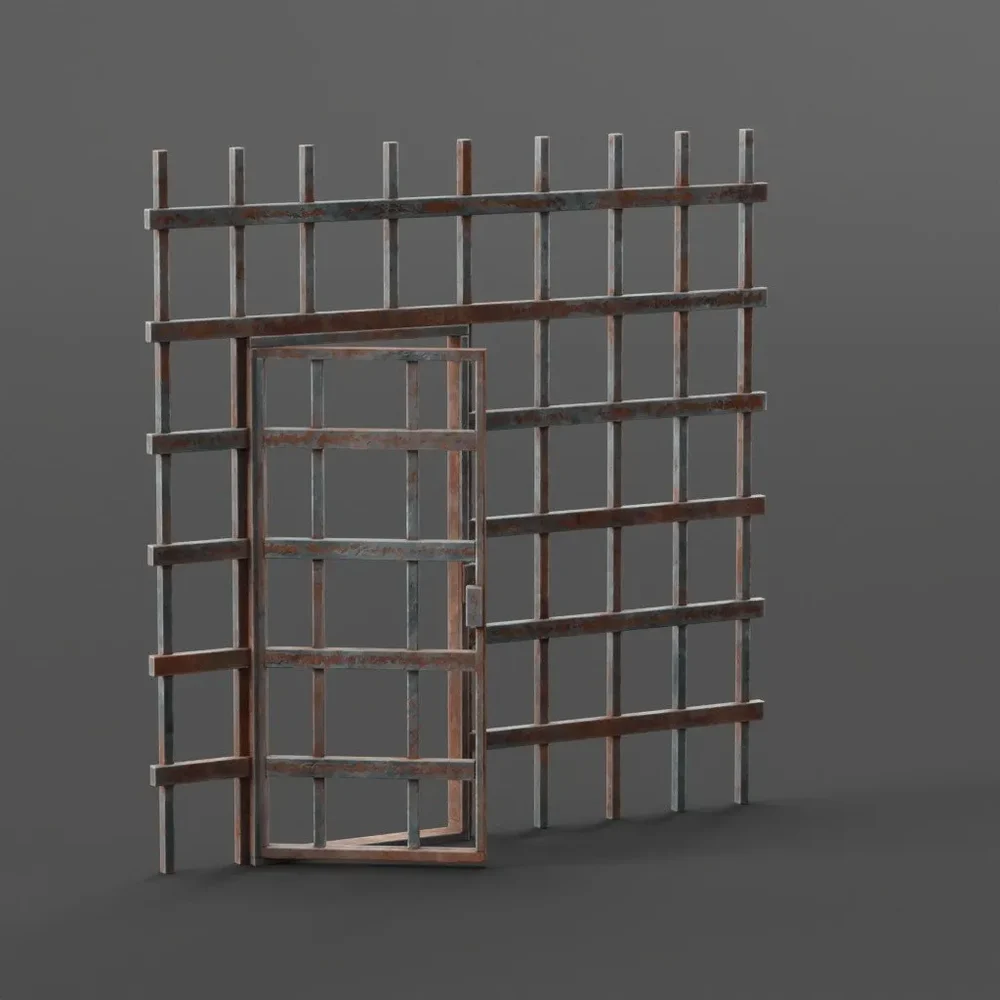 Prison Bars With Doors