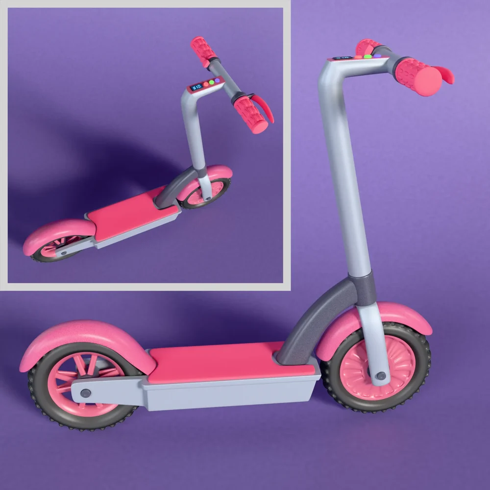 Stylized Electric Scooter