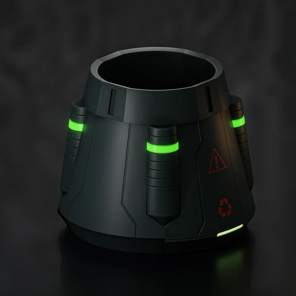 Sci-Fi Trash Can