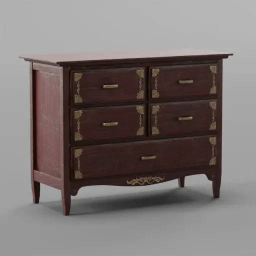 Used Red Ornament Locker