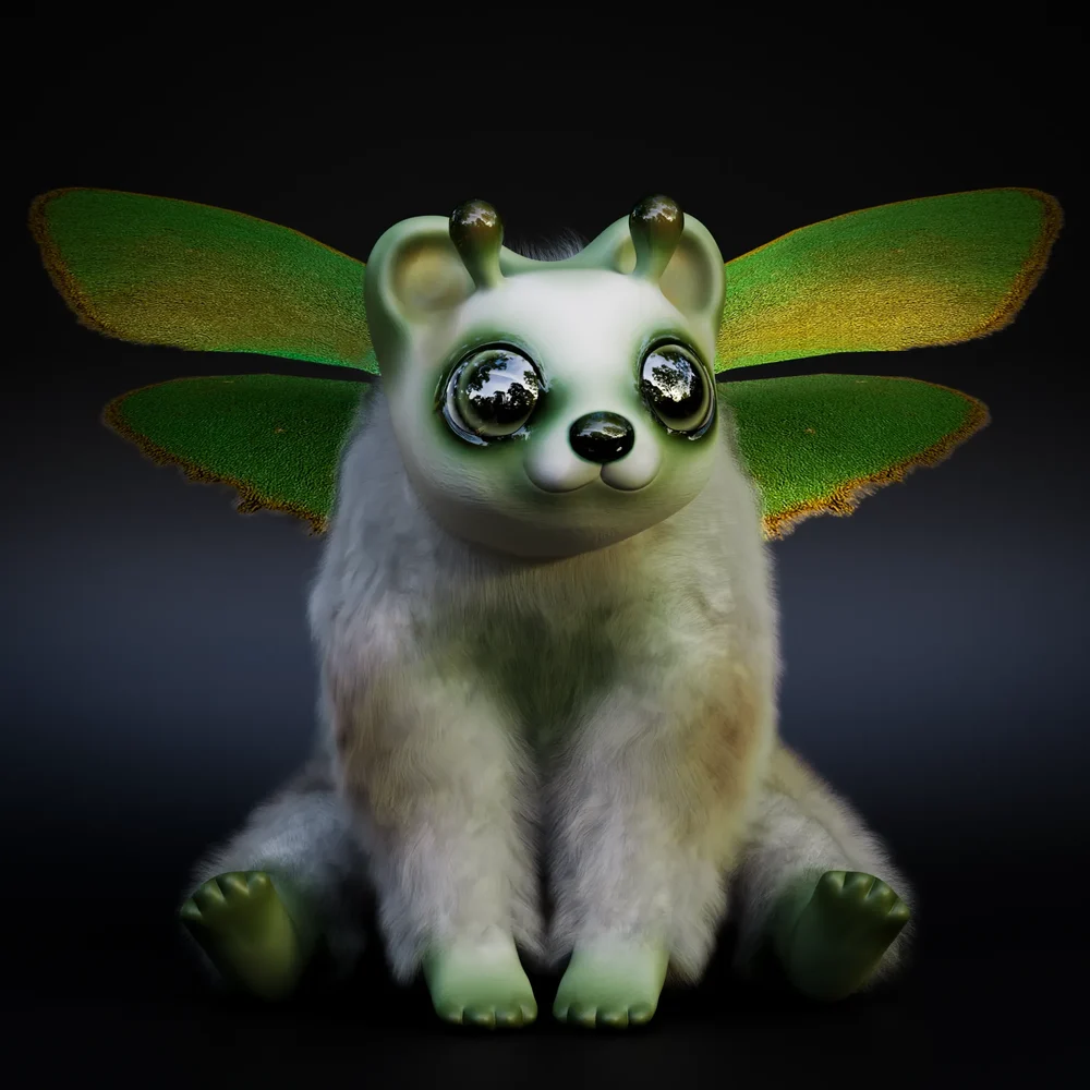 Green Hairstreak Bear (Rigged)