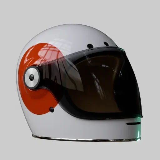 Retro Style Motorbike Helmet
