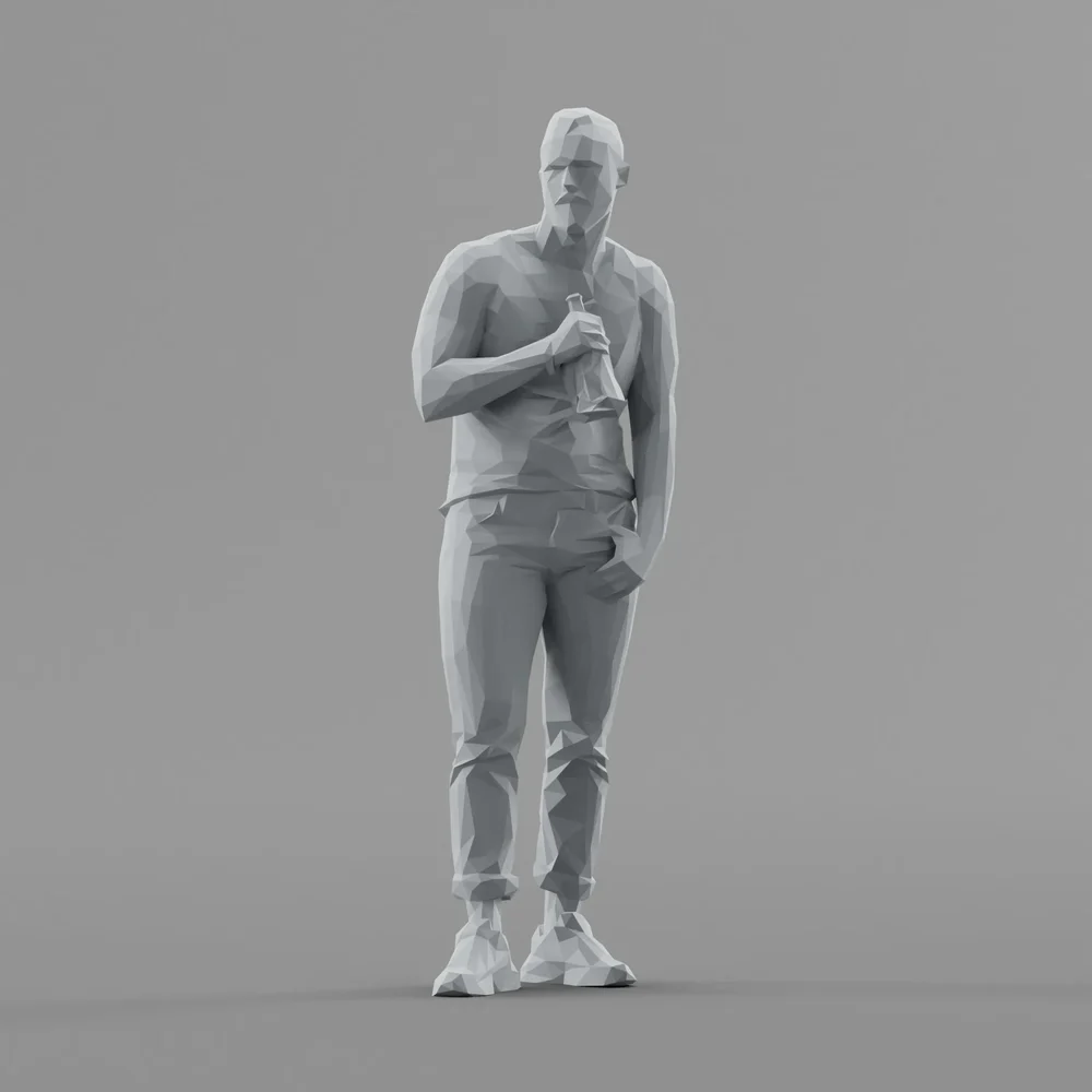 Lowpoly Male Standing