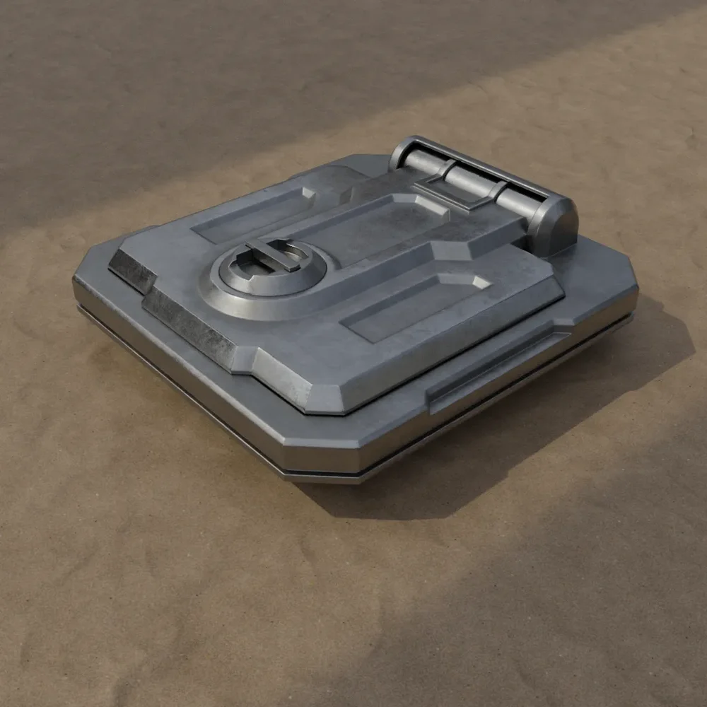 Sci-Fi Industrial Access Hatch