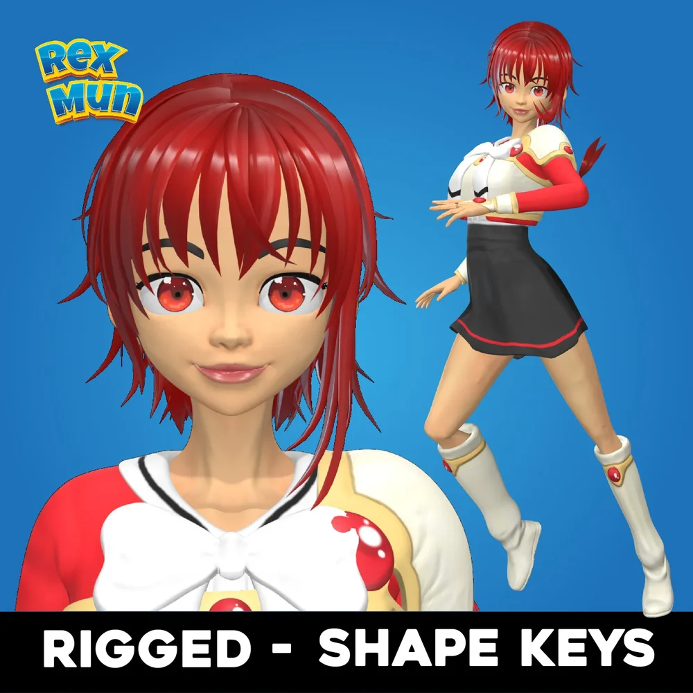 Lucy Character Rigged