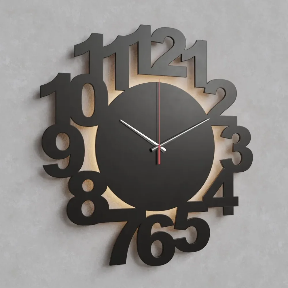 Wall Clock With Backlight