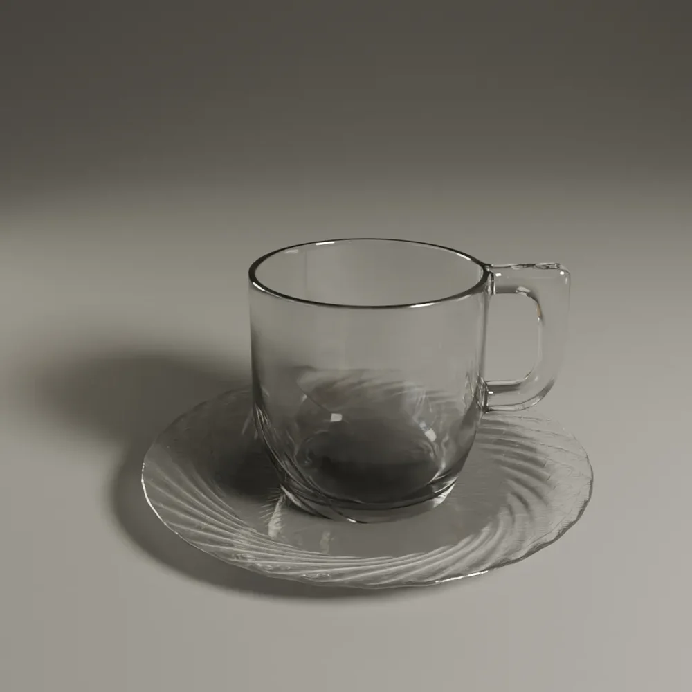 Glass And Saucer