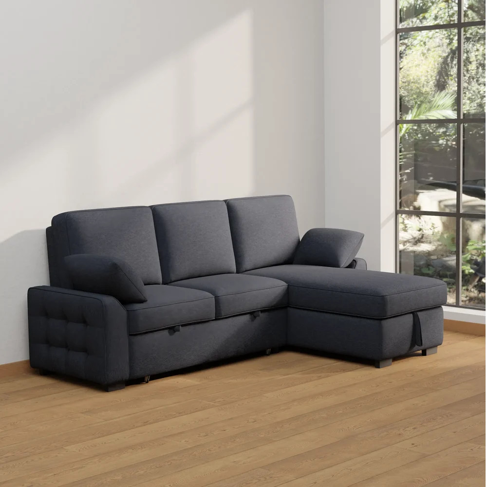 Modern L-Shape Convertible Sofa