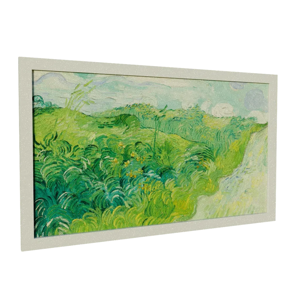 Green Wheat Fields Painting