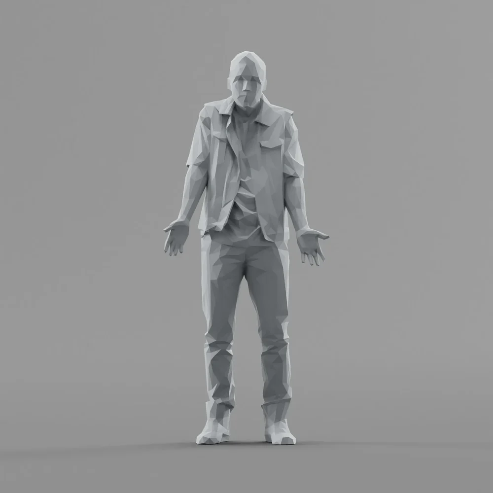 Lowpoly Male Standing