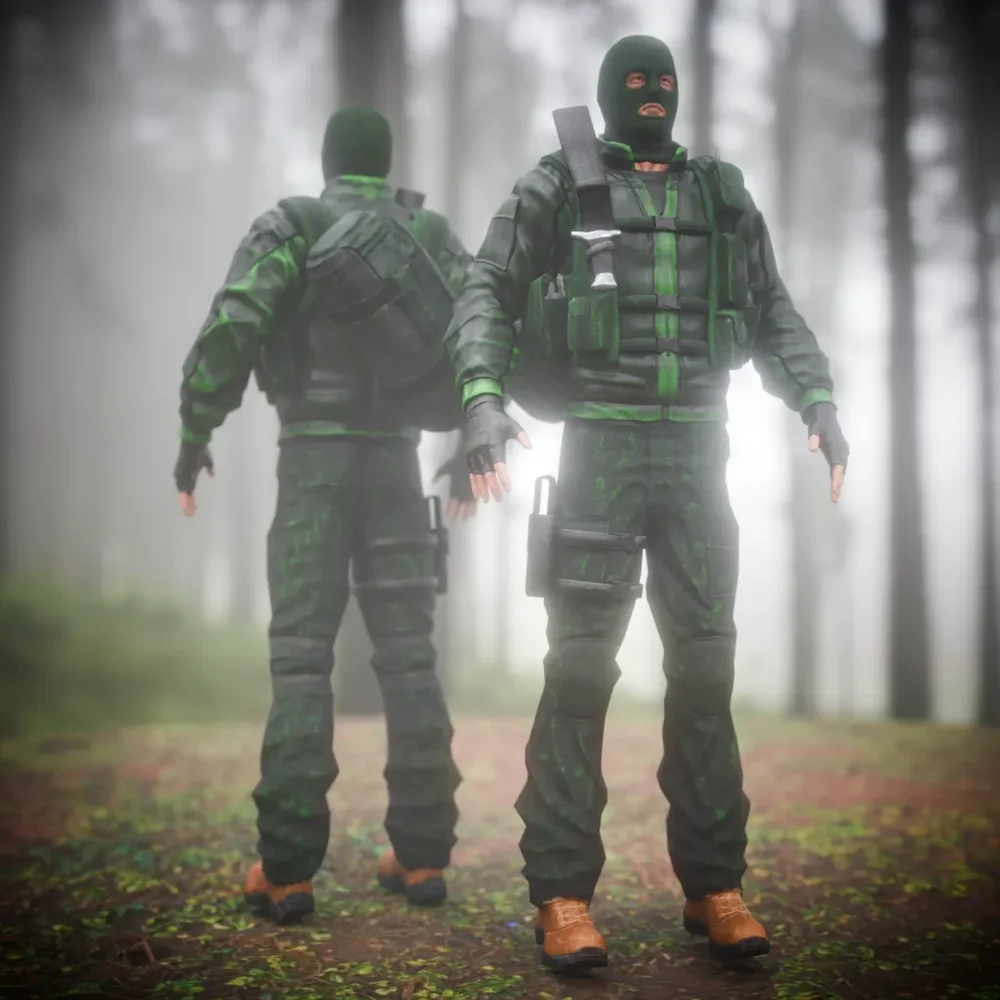 Terrorist Military Character(Gameready)