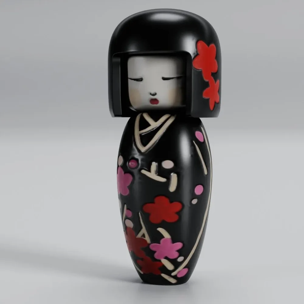 Decoration Kokeshi Japanese Doll 03