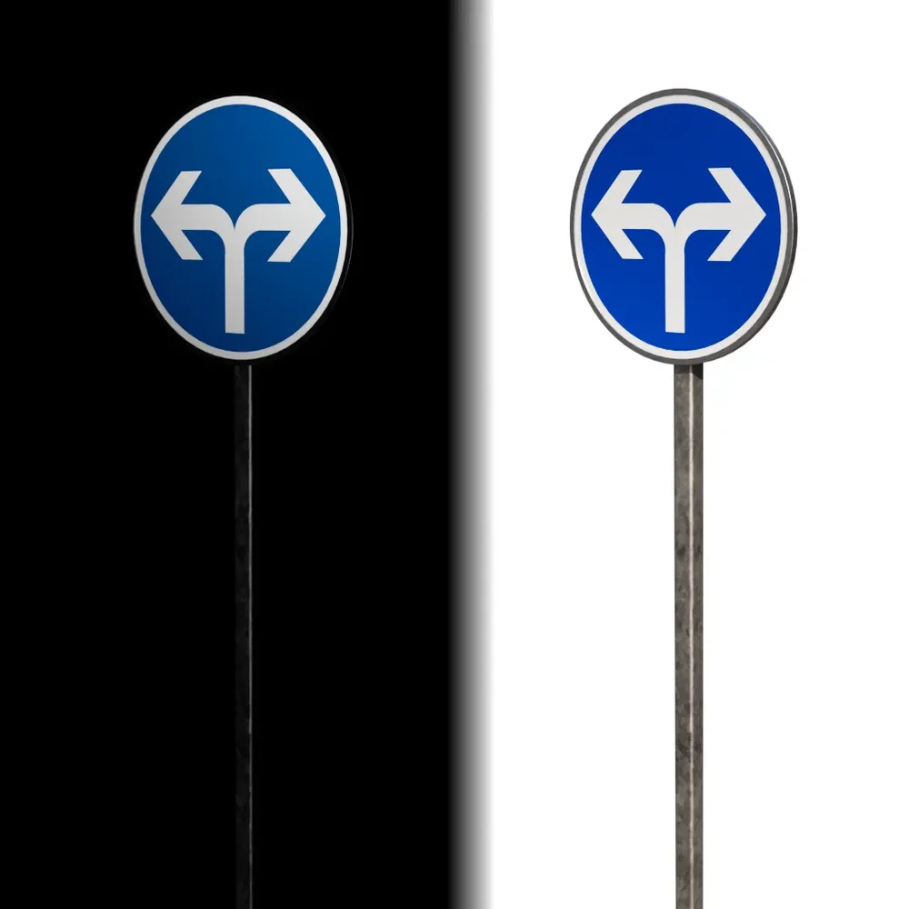 Road Sign Direction French Std (B21e)