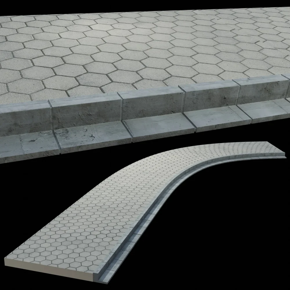 Realistic Shapeable Street Floor