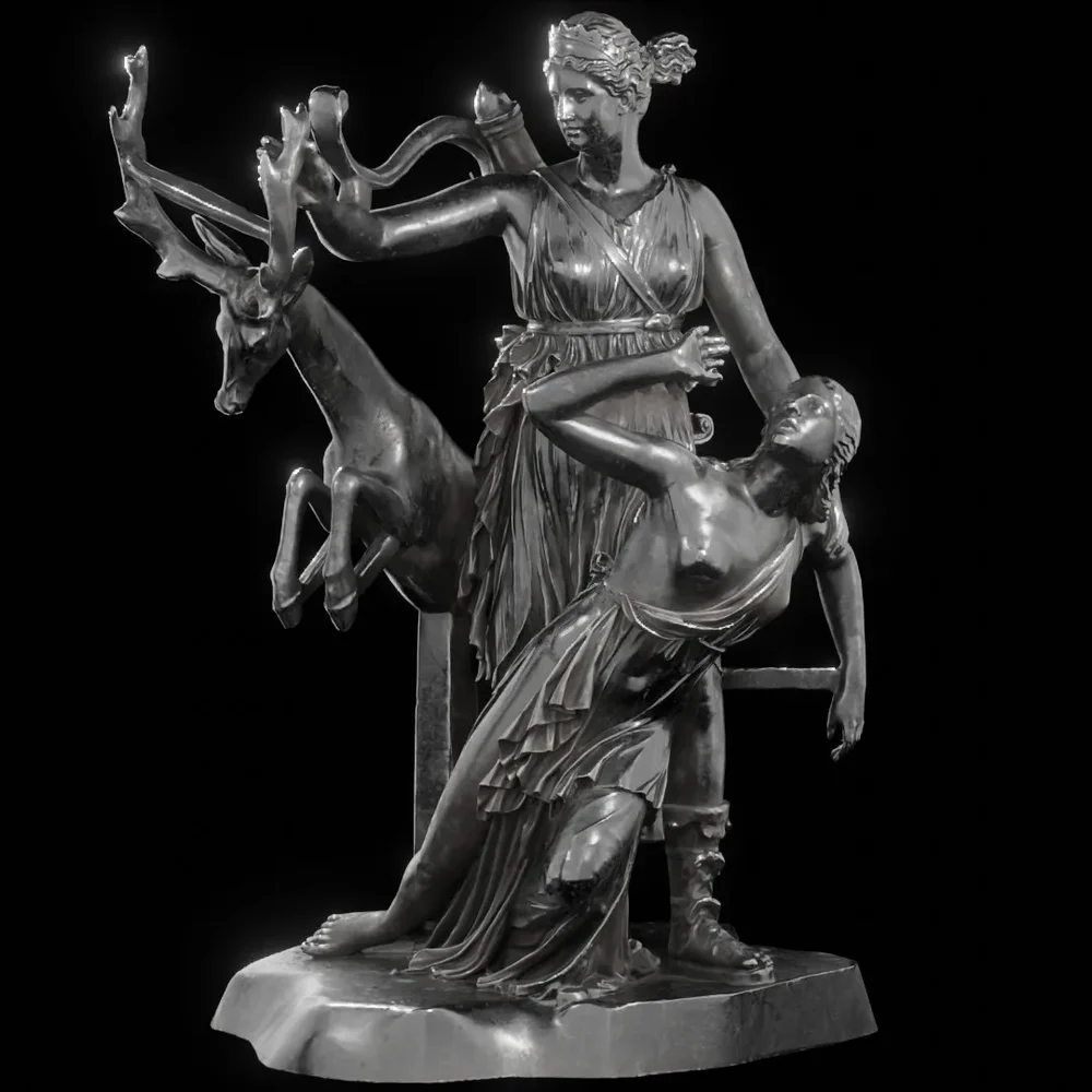 Steel Artemis And Iphigeneia
