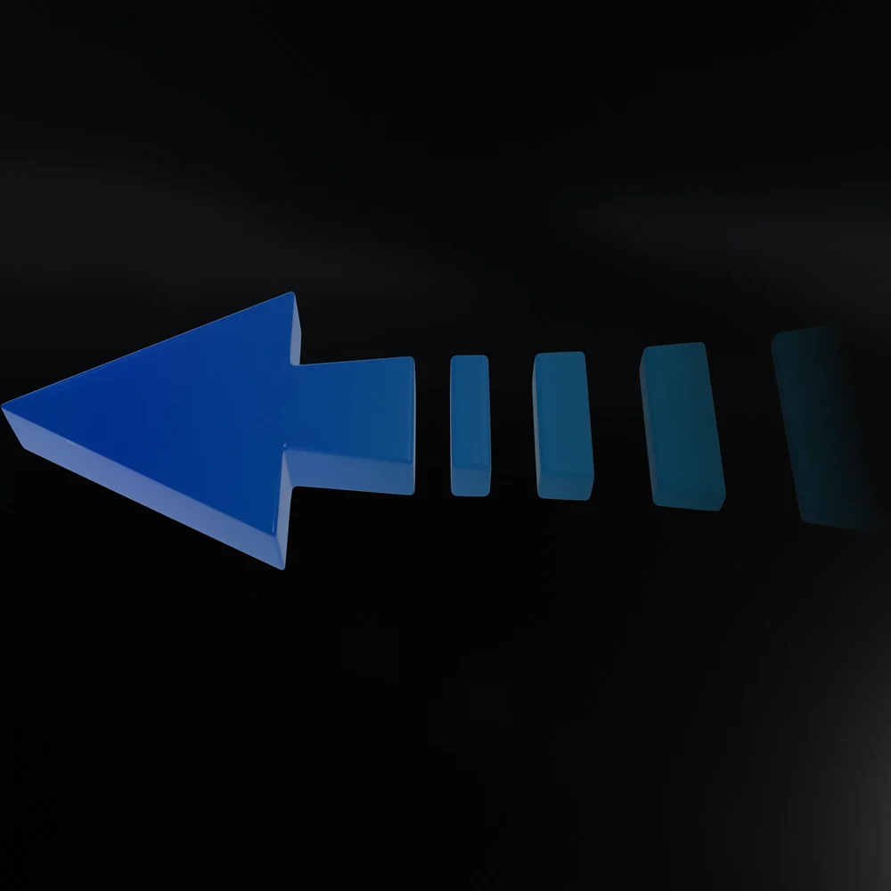 Colorful Glowing Arrow 03