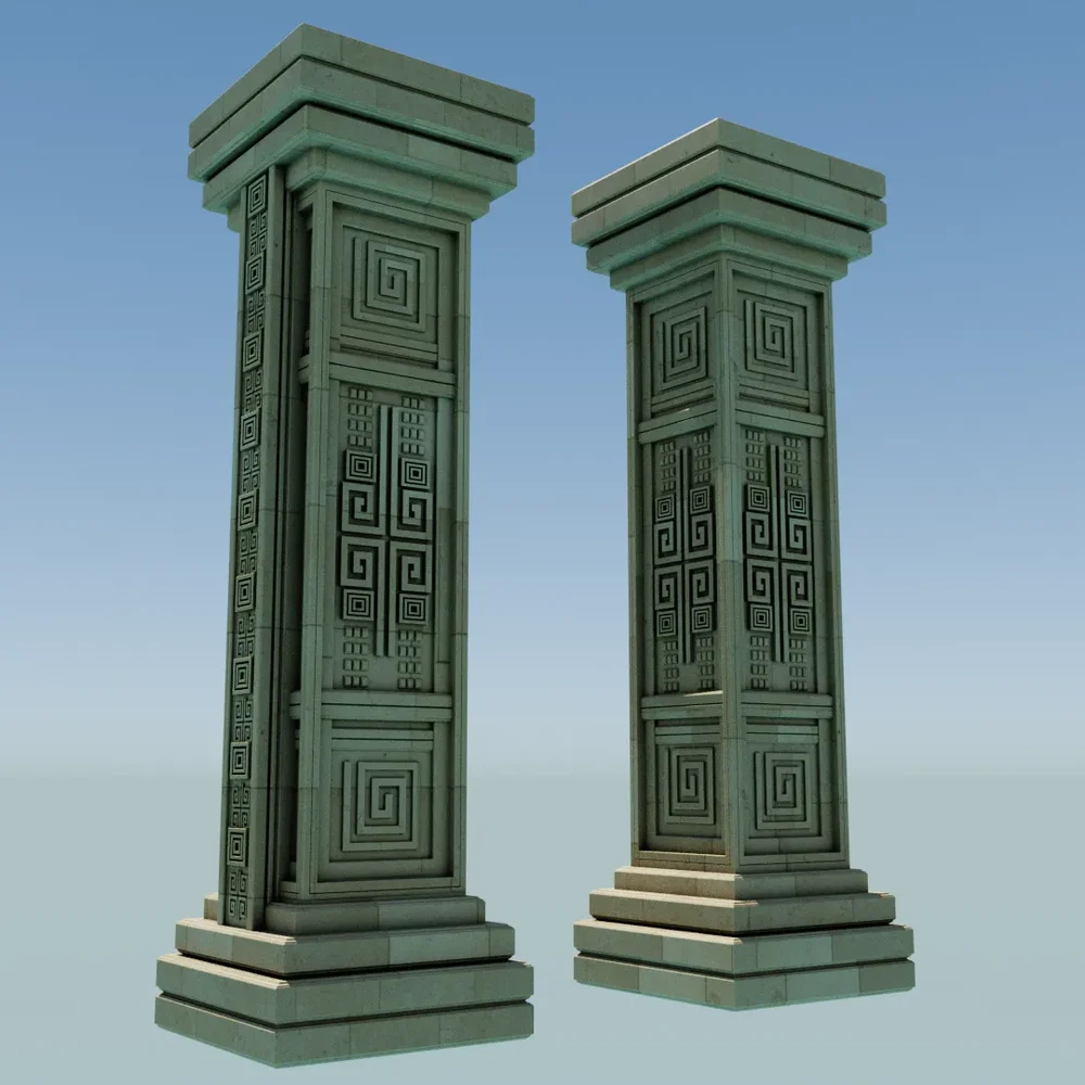 Ancient Temple №4 Columns