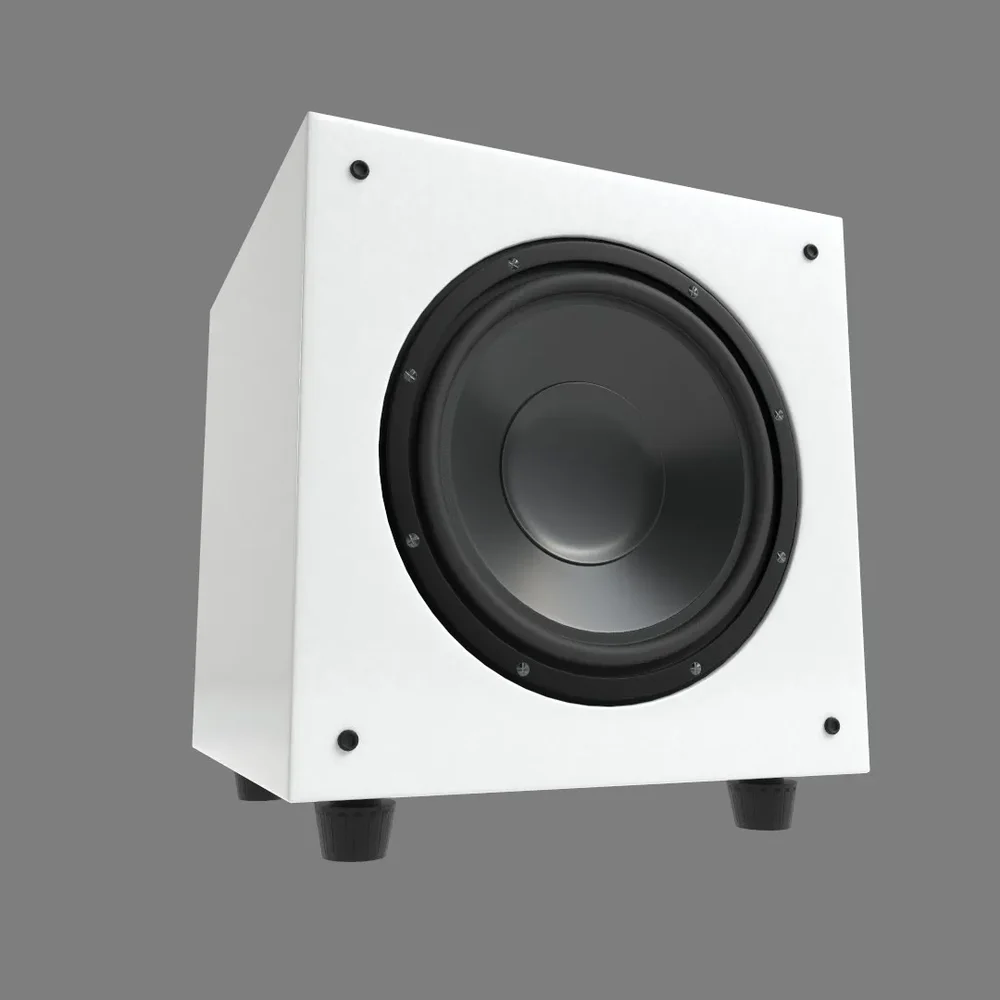 Hi-Fi Subwoofer White Composite