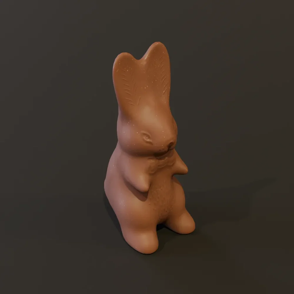 Easter Chocolate Bunny Standing