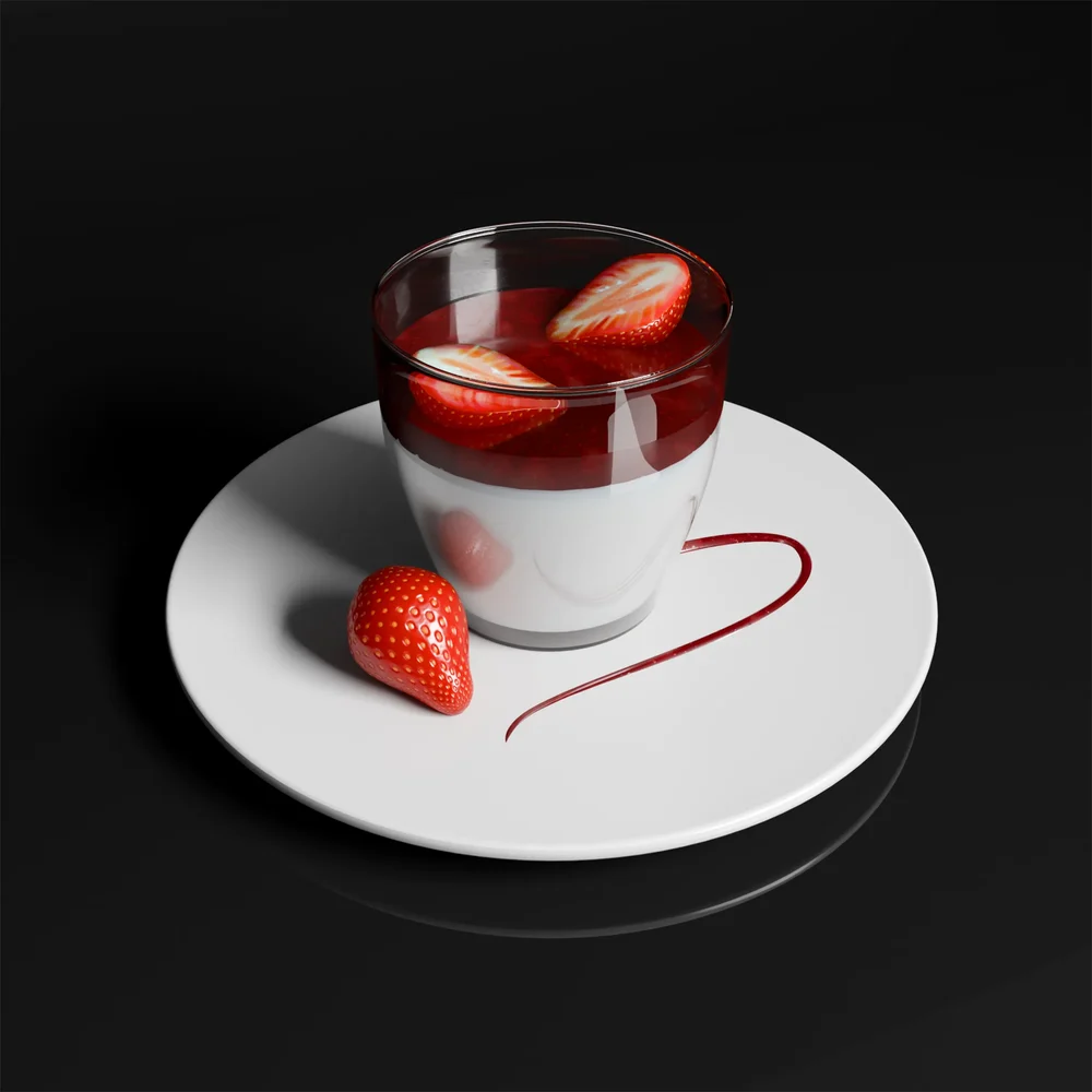 Panna Cotta With Coulis