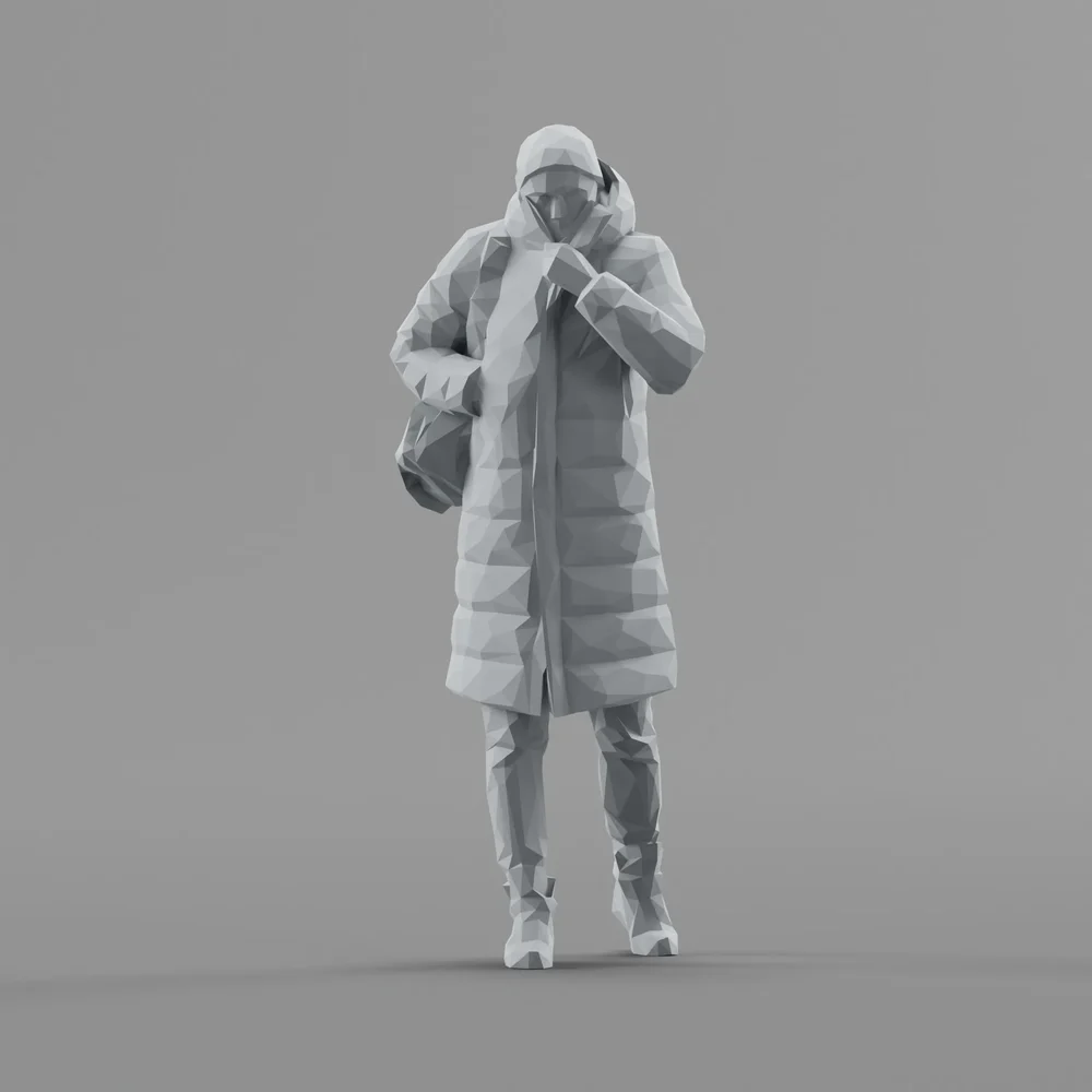 Lowpoly Male Walking