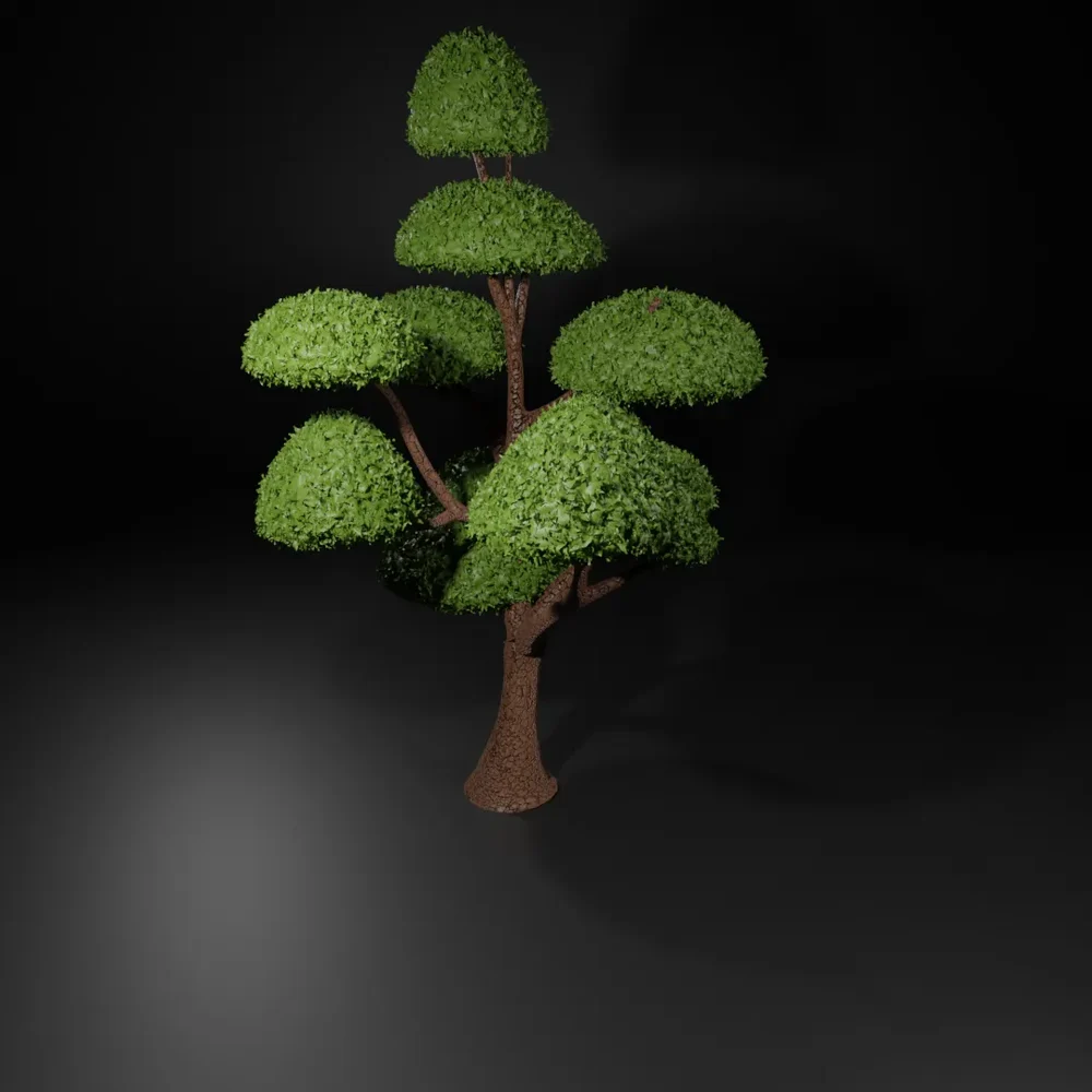 Clay Render Style Tree