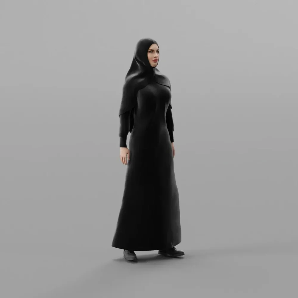 Talking Rigged Arab Woman