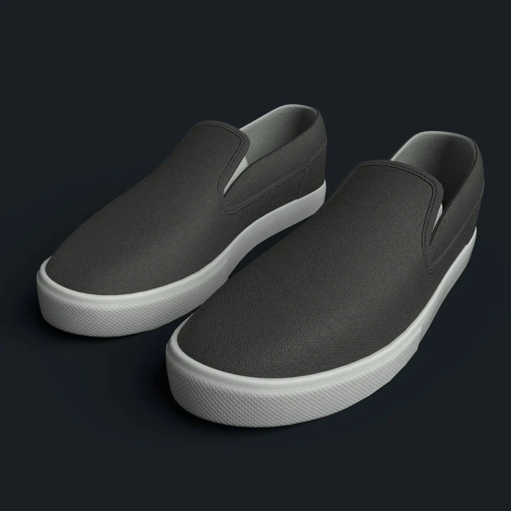 Black Slip-On Sneaker