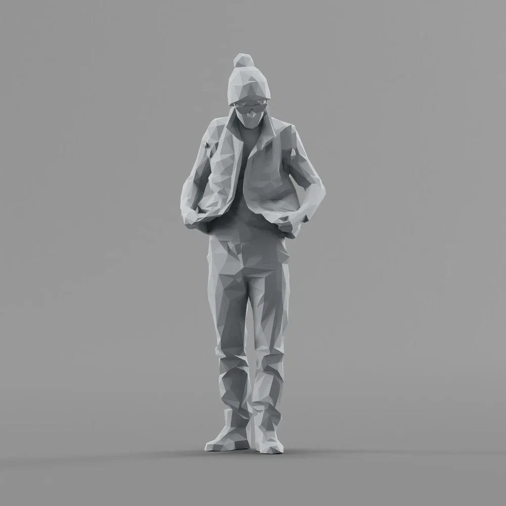 Lowpoly Male Standing