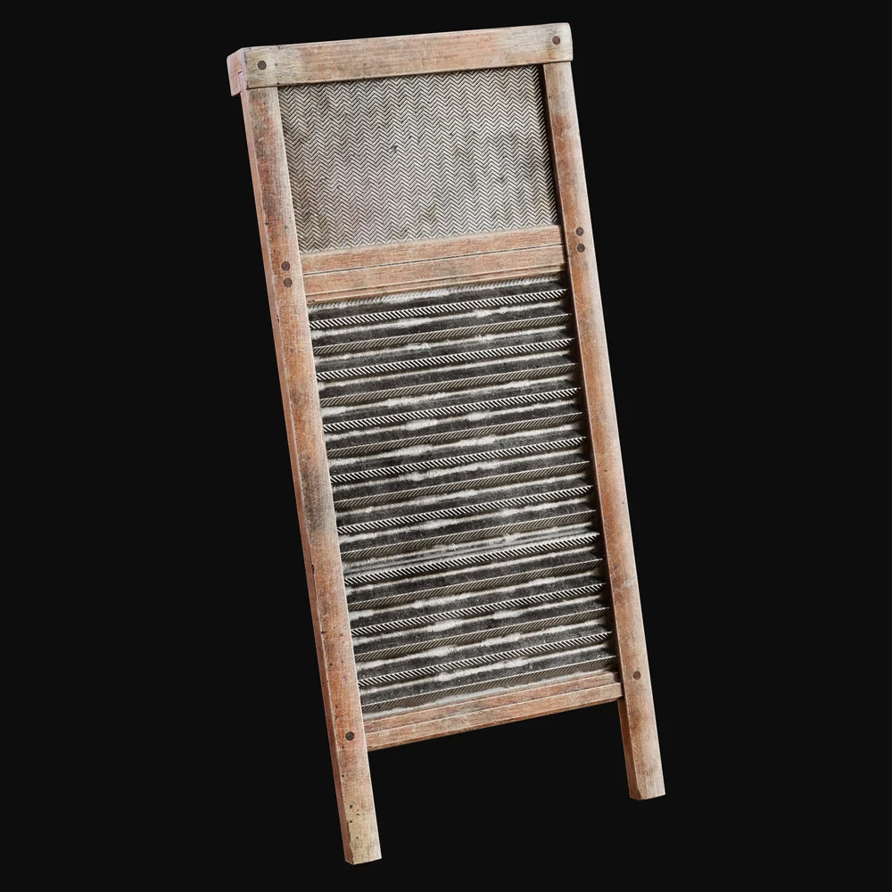 Deluxe Corrugated Metal Washboard