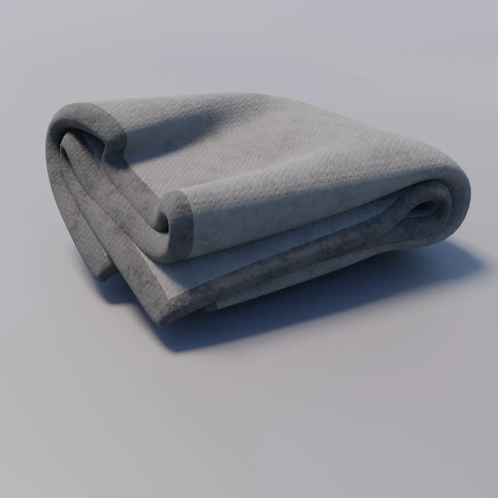 Folded Blanket Or Towel