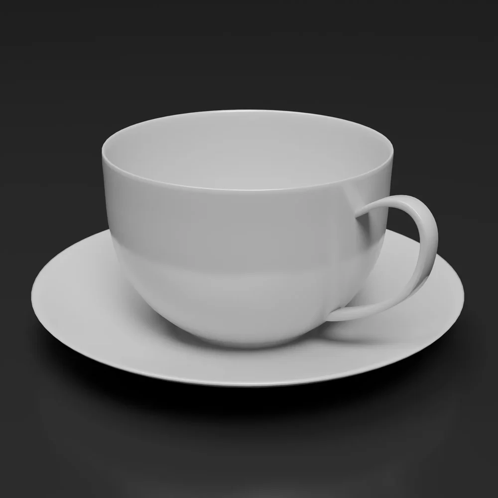 White Coffee Cup with Saucer 7d99ab8e-2600-49d7-9b71-dbca5bdaf118