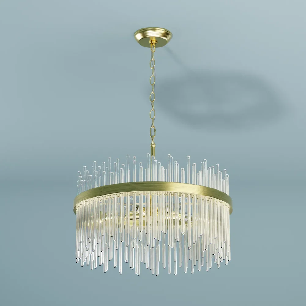 Glass Bars Chandelier