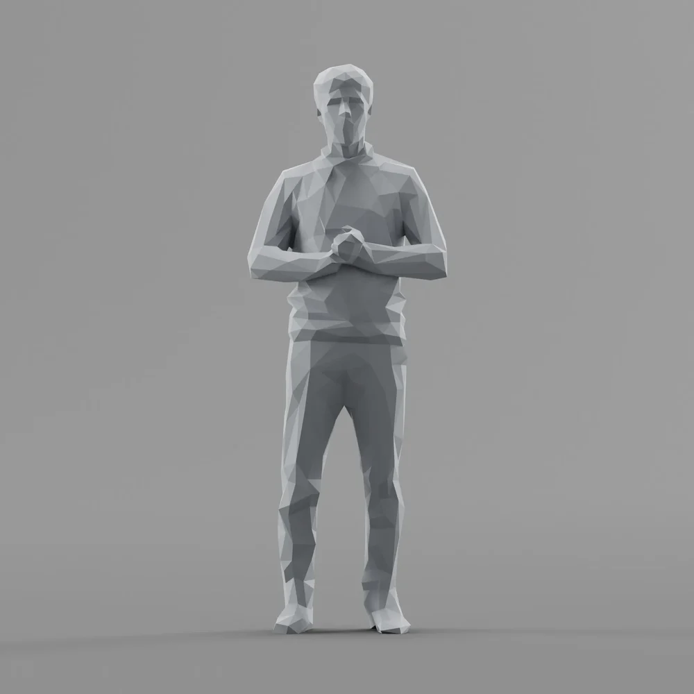 Lowpoly Male Standing