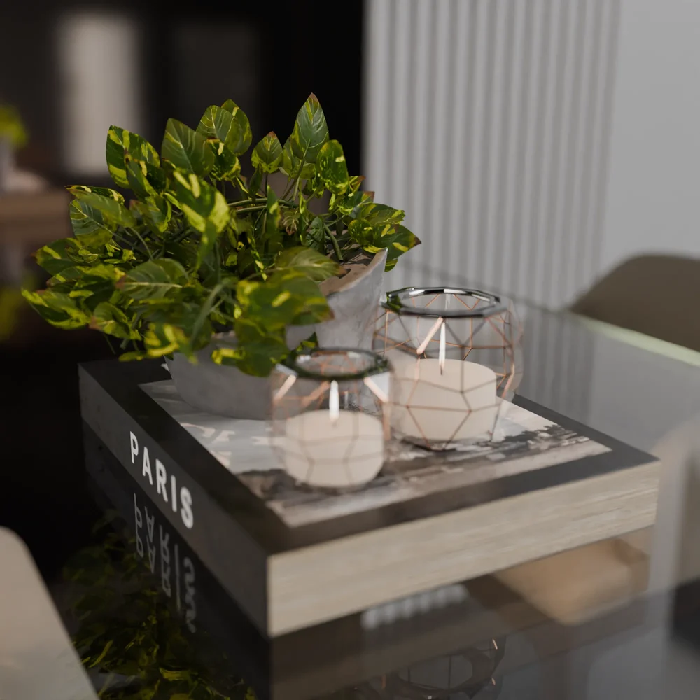 Vase And Decorative Books