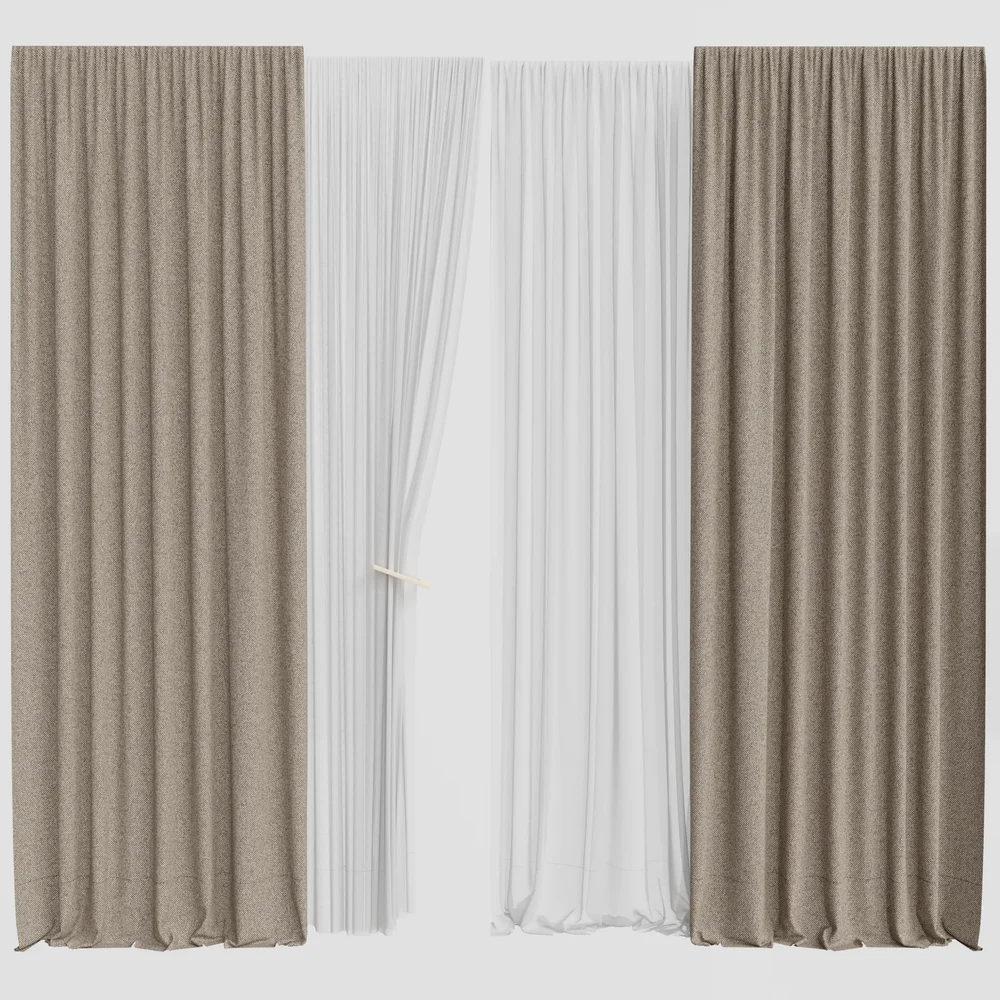 Gd Silk And Cotton Curtain