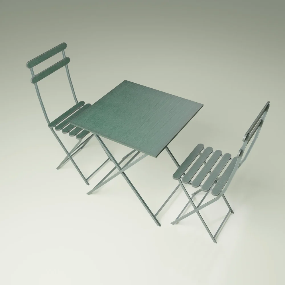 Table Set Lowpoly