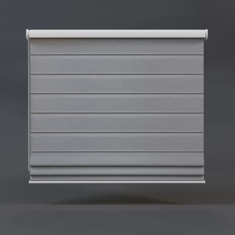 Roman Blinds Full Grey