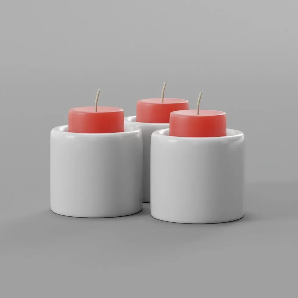 Candles With Vase