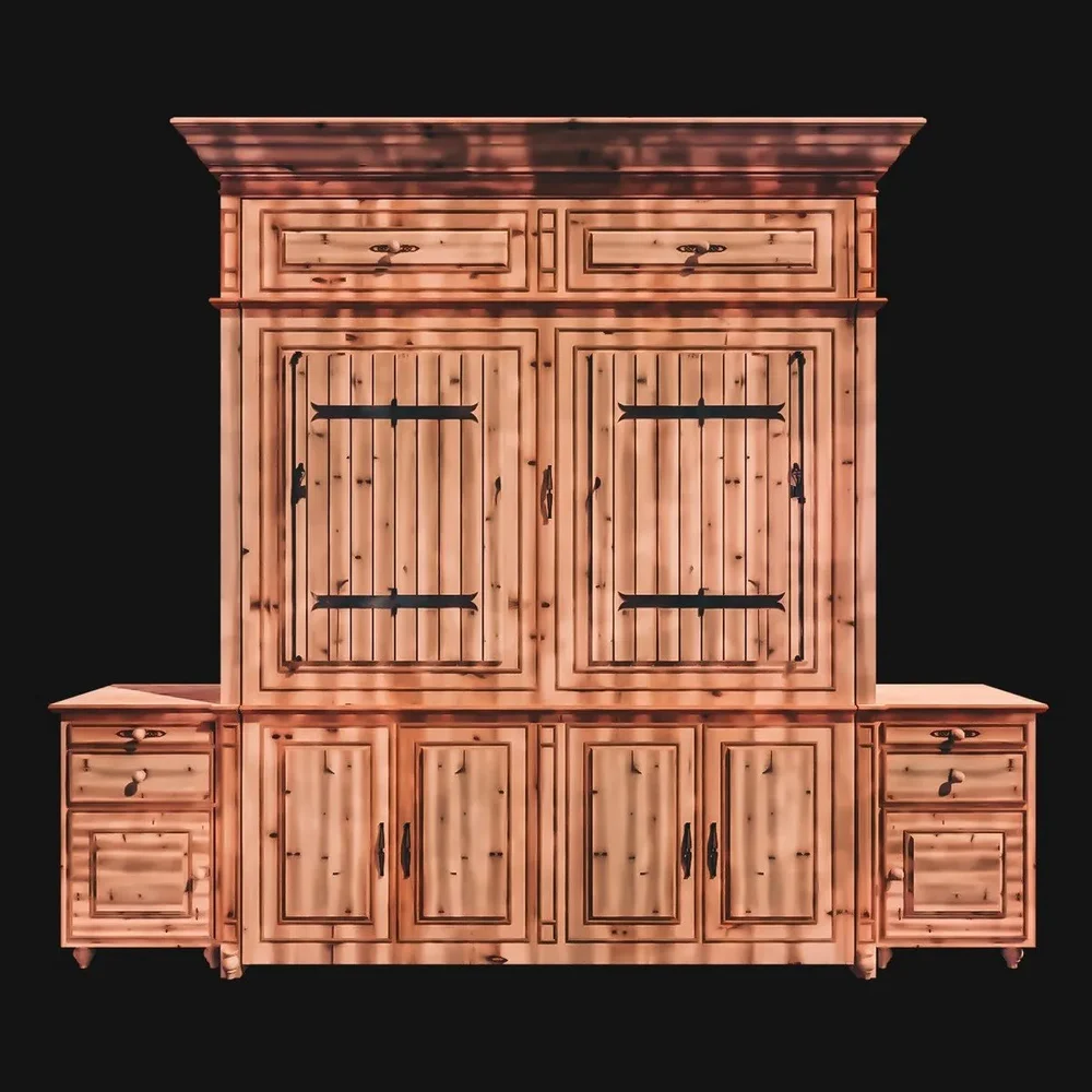 Country Cottage Wardrobe Wallbed Vanity