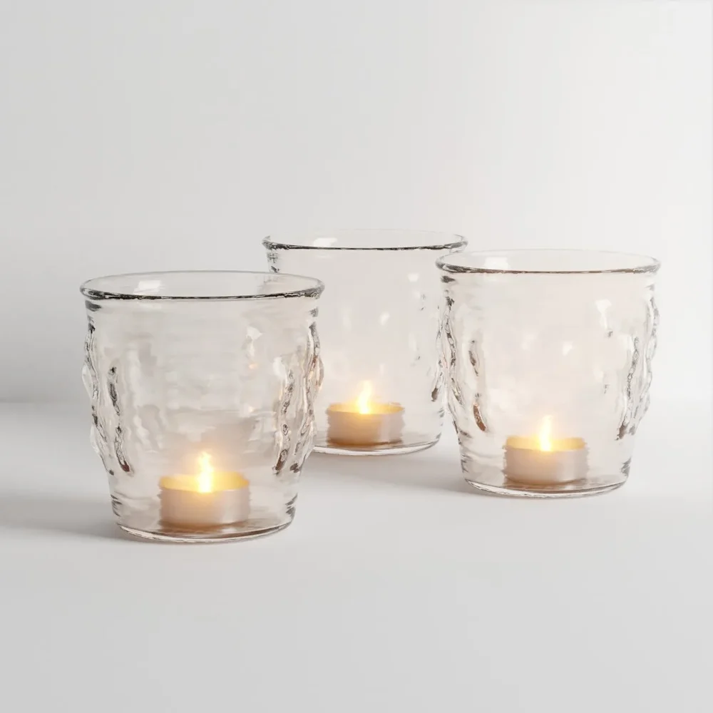 Candles In Glass Decoration
