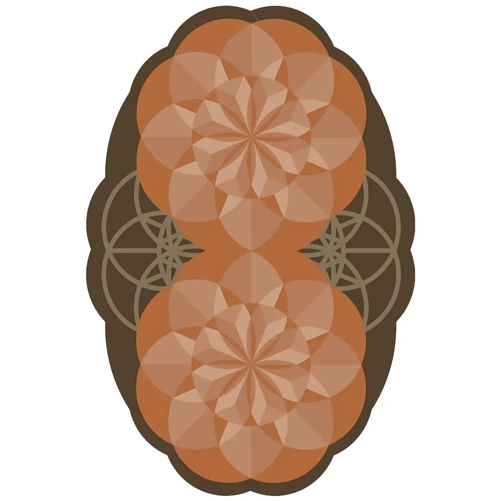 Peach Blossom Oval Carpet