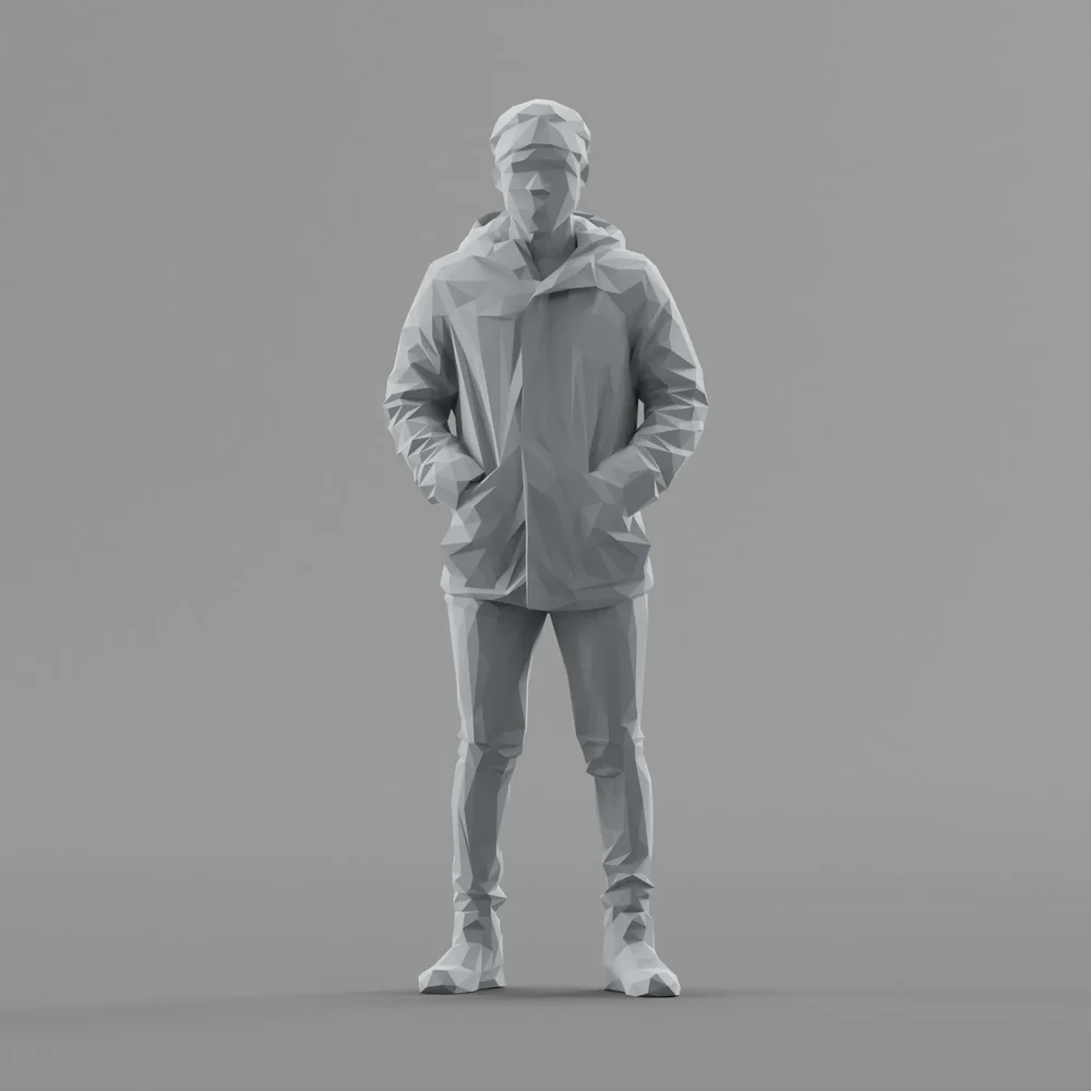 Lowpoly Male Standing