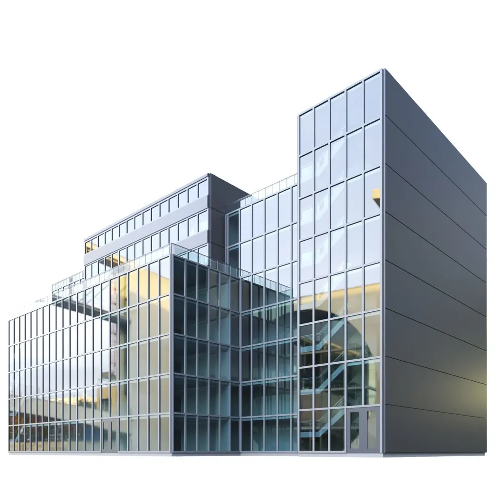 Building Modern Glass Composite Facade
