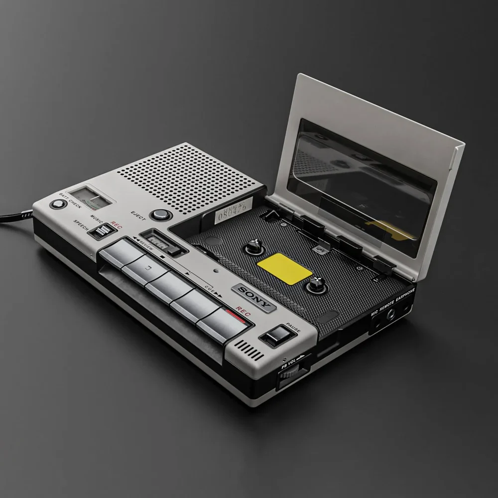 Sony Tc-1100 Cassette Player / Silver