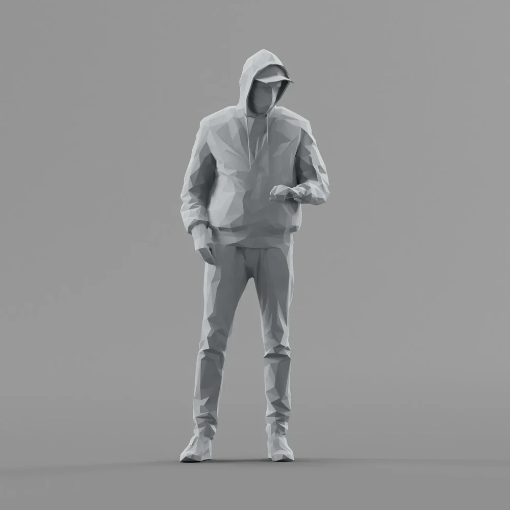 Lowpoly Male Standing
