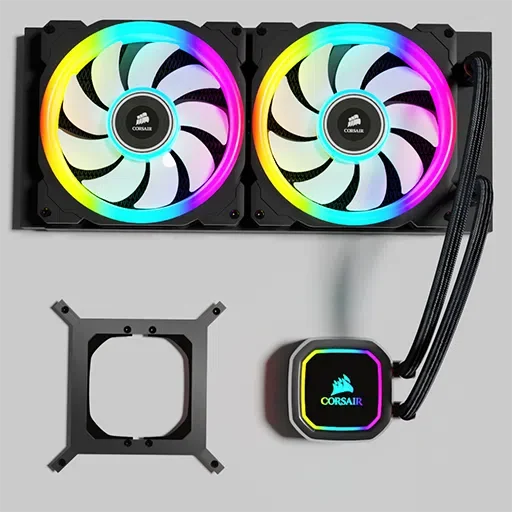 Corsair Aio H100i Rgb Platinum Water Cooling