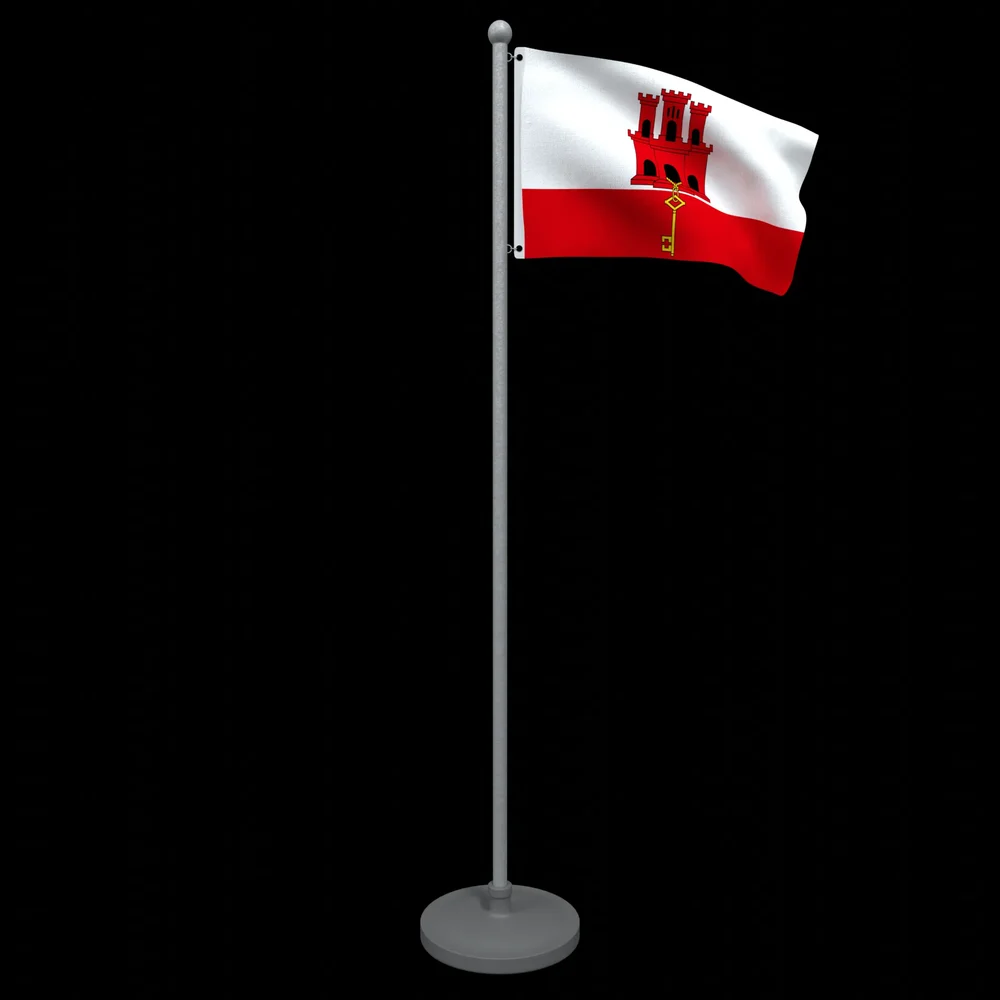 Animated Flag Of Gibraltar
