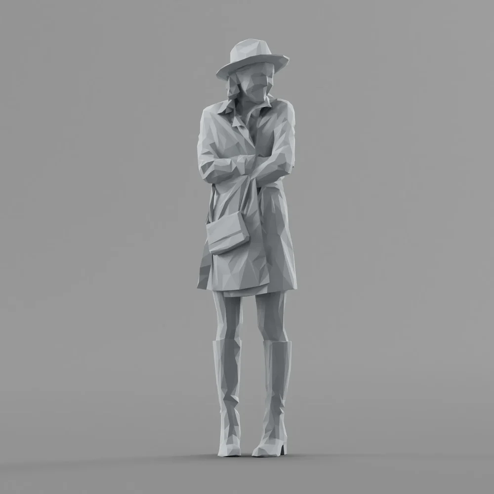 Lowpoly Female Standing