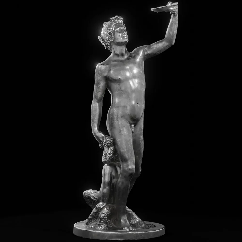 Steel Standing Bacchus